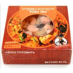 Заправка для пасты с морепродуктами "Ассорти" в соусе "Том Ям" Don Kreveton 200 гр.